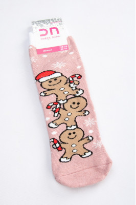 Шкарпетки жіночі новорічні махрові